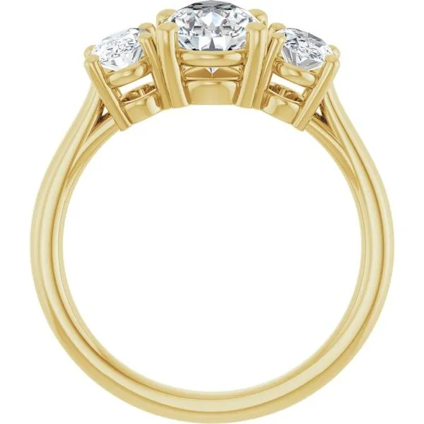 Three-Stone Engagement Ring Image 2 Natale Jewelers Sewell, NJ