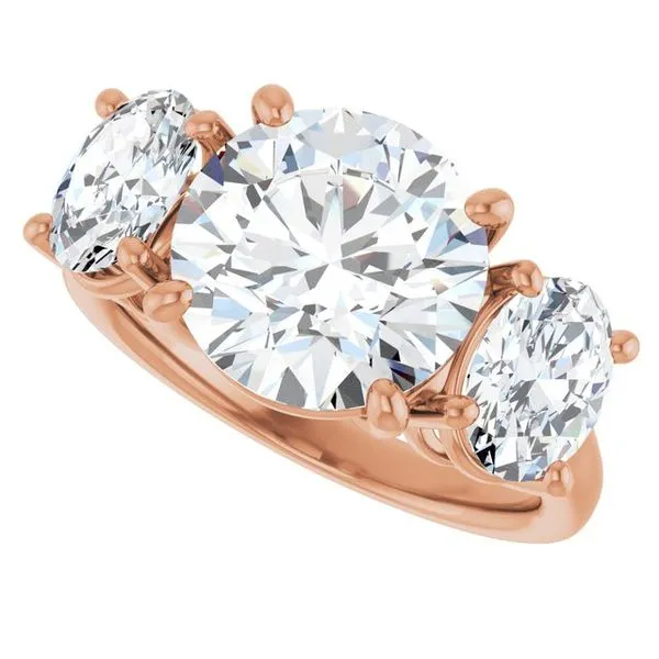 Three-Stone Engagement Ring Image 5 J. West Jewelers Round Rock, TX