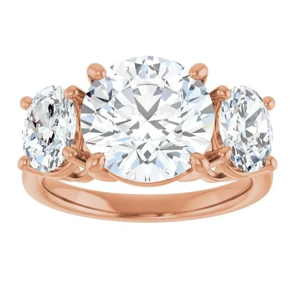 Three-Stone Engagement Ring Image 3 J. West Jewelers Round Rock, TX