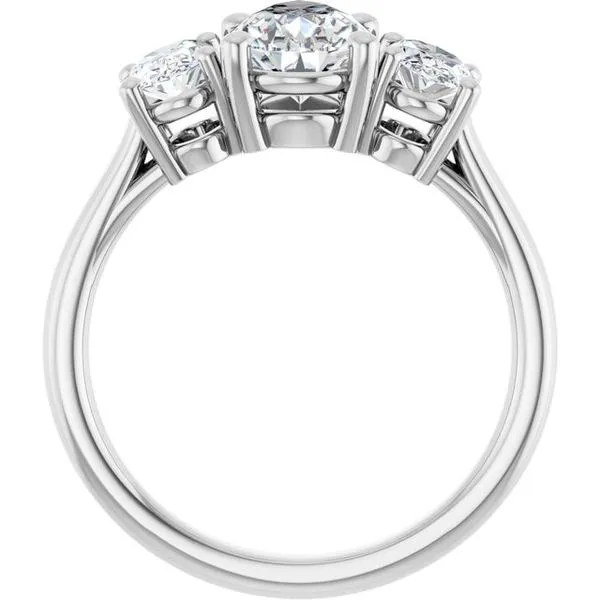 Three-Stone Engagement Ring Image 2 Natale Jewelers Sewell, NJ