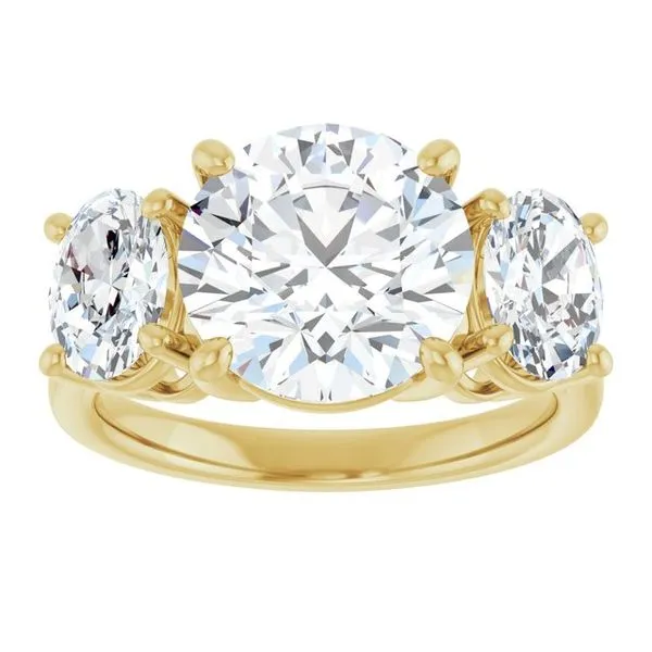 Three-Stone Engagement Ring Image 3 The Ring Austin Round Rock, TX