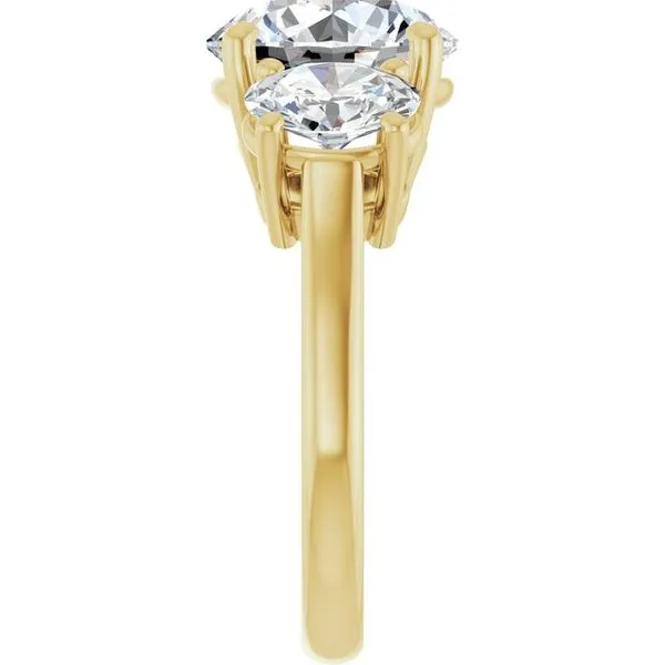 Three-Stone Engagement Ring Image 4 Mark Jewellers La Crosse, WI
