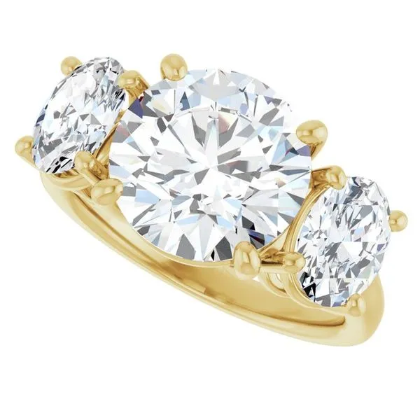 Three-Stone Engagement Ring Image 5 Jimmy Smith Jewelers Decatur, AL