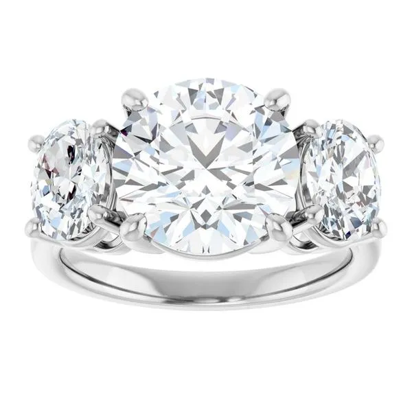 Three-Stone Engagement Ring Image 3 Clater Jewelers Louisville, KY