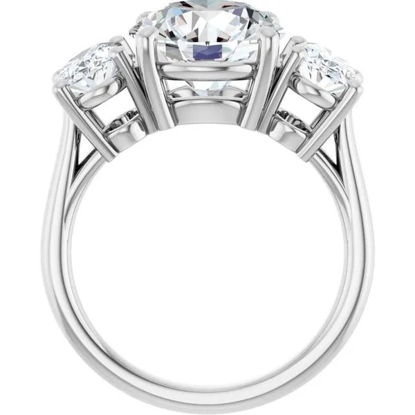 Three-Stone Engagement Ring Image 2 Shipley's Fine Jewelry Hampstead, MD