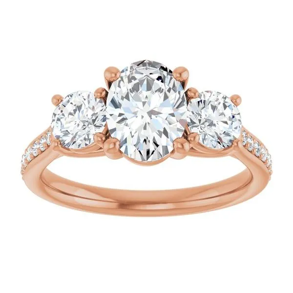 Three-Stone Engagement Ring Image 3 Raleigh Diamond Fine Jewelry Raleigh, NC