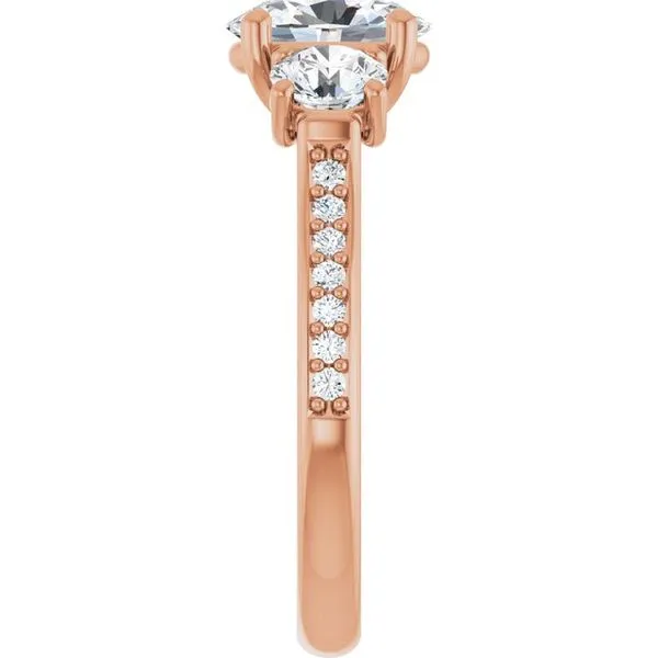 Three-Stone Engagement Ring Image 4 Raleigh Diamond Fine Jewelry Raleigh, NC