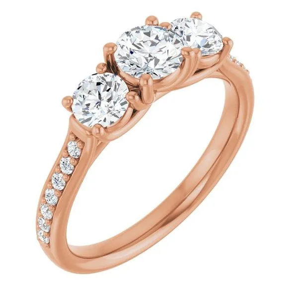 Three-Stone Engagement Ring Raleigh Diamond Fine Jewelry Raleigh, NC