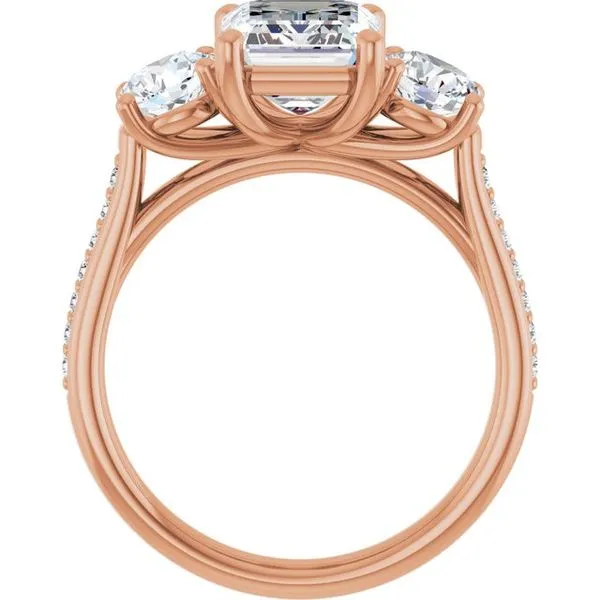 Three-Stone Engagement Ring Image 2 Raleigh Diamond Fine Jewelry Raleigh, NC