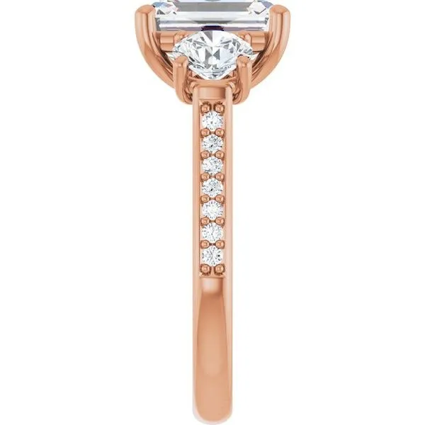 Three-Stone Engagement Ring Image 4 Raleigh Diamond Fine Jewelry Raleigh, NC