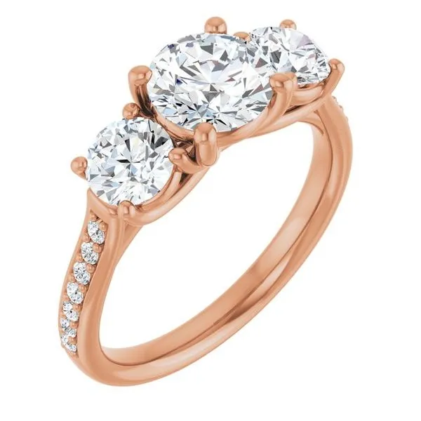 Three-Stone Engagement Ring Raleigh Diamond Fine Jewelry Raleigh, NC