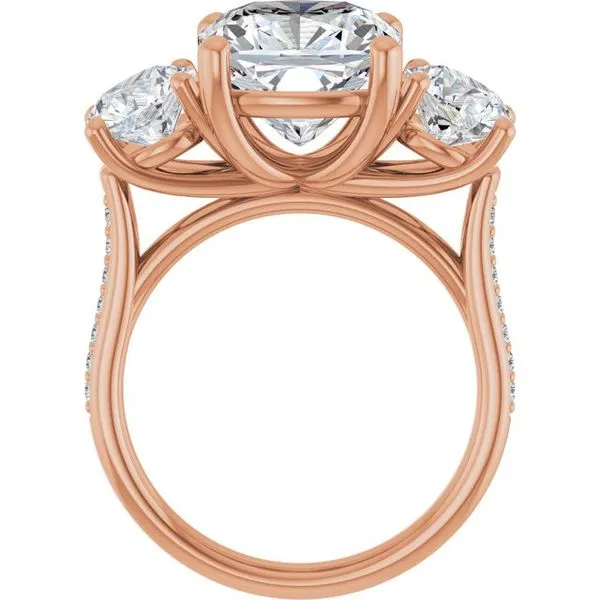 Three-Stone Engagement Ring Image 2 Raleigh Diamond Fine Jewelry Raleigh, NC
