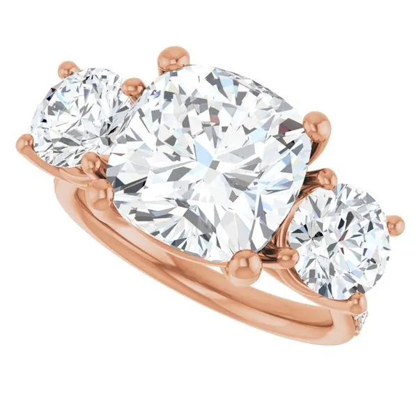Three-Stone Engagement Ring Image 5 Raleigh Diamond Fine Jewelry Raleigh, NC