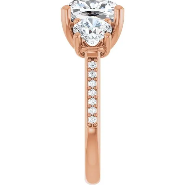 Three-Stone Engagement Ring Image 4 Raleigh Diamond Fine Jewelry Raleigh, NC