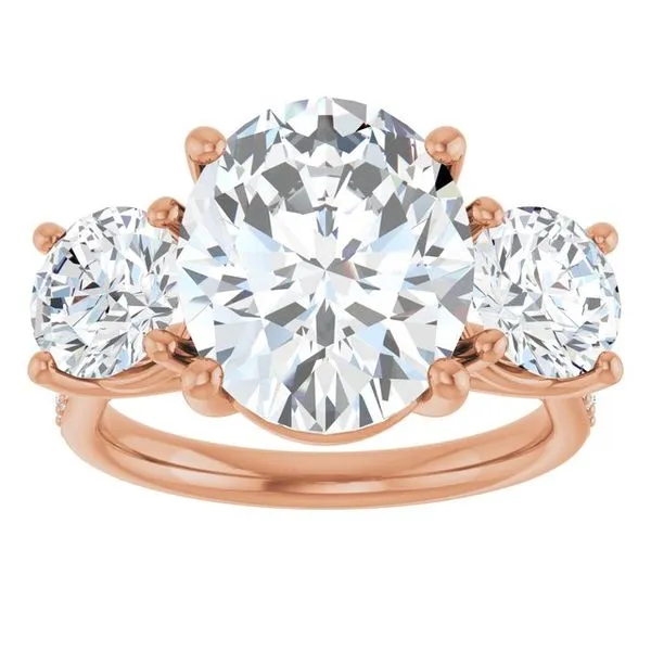 Three-Stone Engagement Ring Image 3 Raleigh Diamond Fine Jewelry Raleigh, NC
