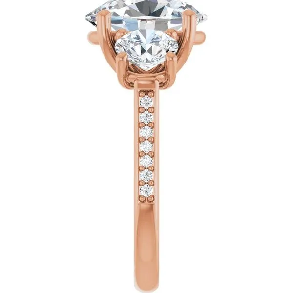 Three-Stone Engagement Ring Image 4 Raleigh Diamond Fine Jewelry Raleigh, NC
