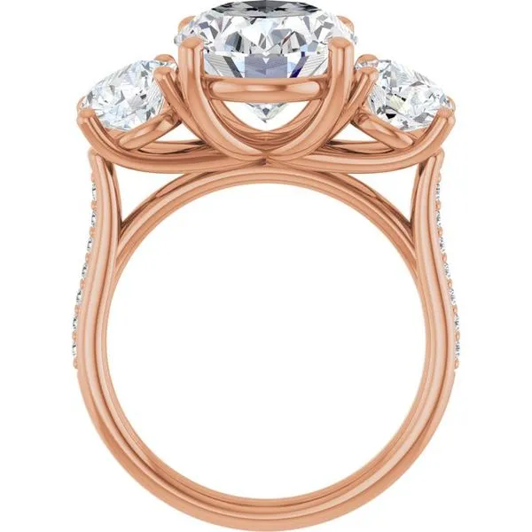 Three-Stone Engagement Ring Image 2 Raleigh Diamond Fine Jewelry Raleigh, NC