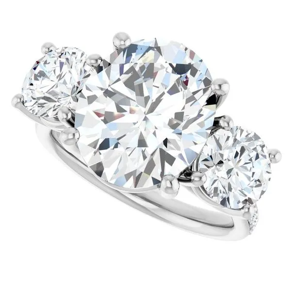 Three-Stone Engagement Ring Image 5 Dripping Diamonds Dripping Springs, TX