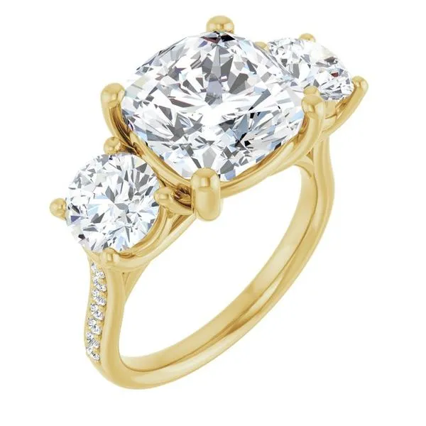 Three-Stone Engagement Ring Raleigh Diamond Fine Jewelry Raleigh, NC