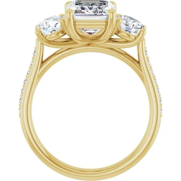 Three-Stone Engagement Ring Image 2 Raleigh Diamond Fine Jewelry Raleigh, NC