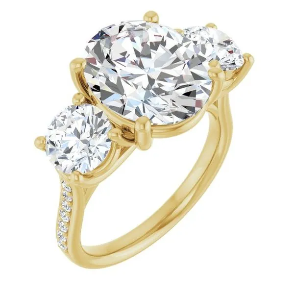 Three-Stone Engagement Ring Raleigh Diamond Fine Jewelry Raleigh, NC