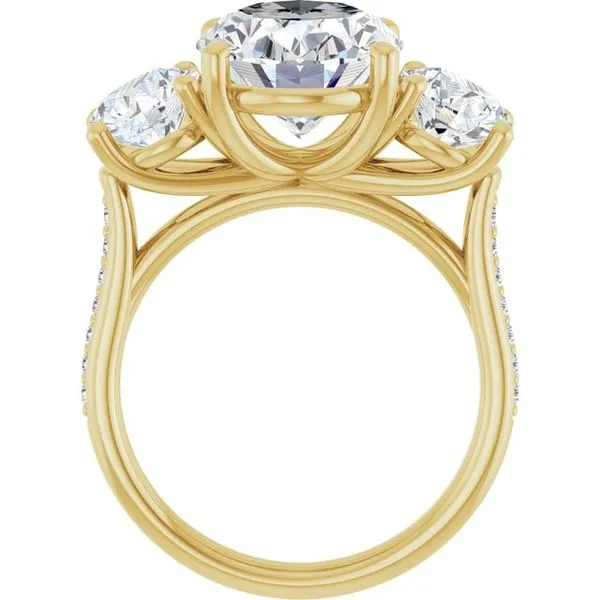 Three-Stone Engagement Ring Image 2 Raleigh Diamond Fine Jewelry Raleigh, NC