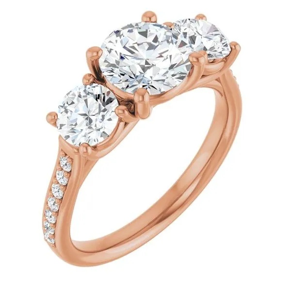 Three-Stone Engagement Ring Raleigh Diamond Fine Jewelry Raleigh, NC