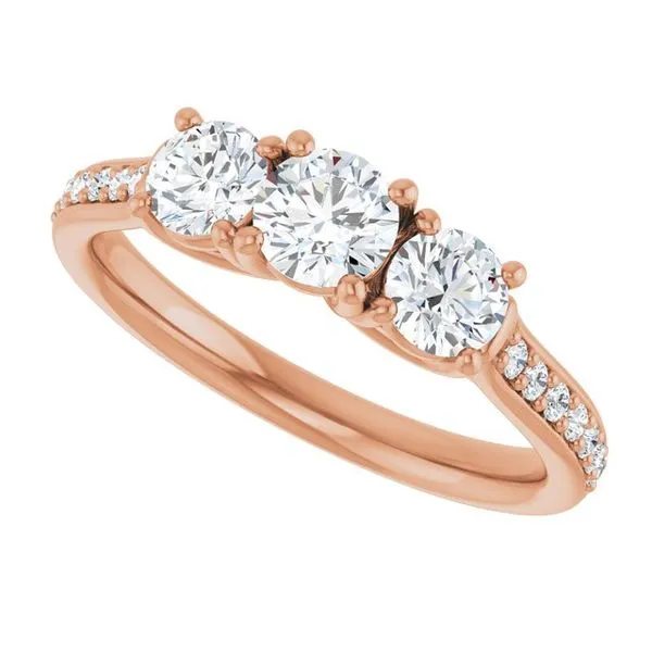 Three-Stone Engagement Ring Image 5 Raleigh Diamond Fine Jewelry Raleigh, NC