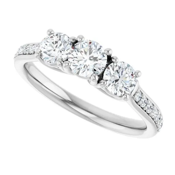 Three-Stone Engagement Ring Image 5 Dripping Diamonds Dripping Springs, TX