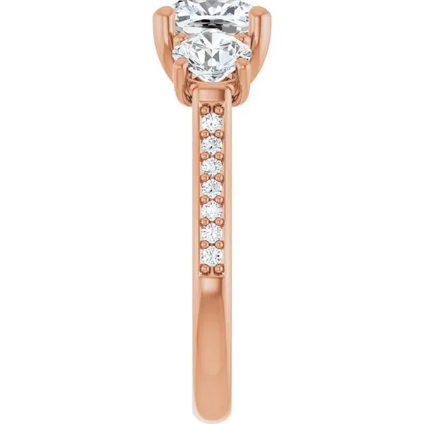 Three-Stone Engagement Ring Image 4 Raleigh Diamond Fine Jewelry Raleigh, NC