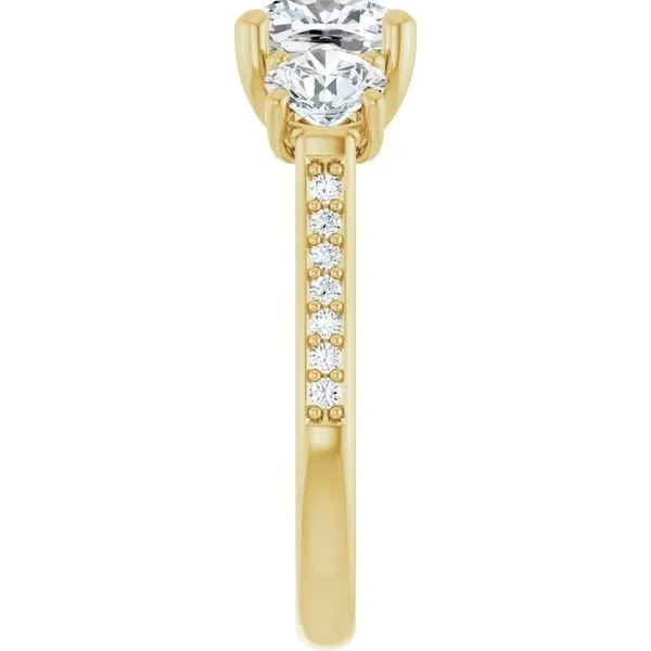 Three-Stone Engagement Ring Image 4 Dripping Diamonds Dripping Springs, TX