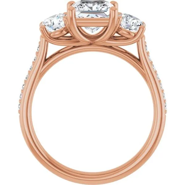 Three-Stone Engagement Ring Image 2 Raleigh Diamond Fine Jewelry Raleigh, NC