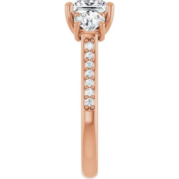 Three-Stone Engagement Ring Image 4 Raleigh Diamond Fine Jewelry Raleigh, NC