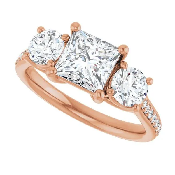 Three-Stone Engagement Ring Image 5 Dripping Diamonds Dripping Springs, TX