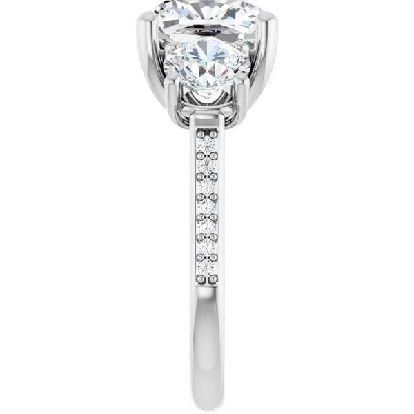 Three-Stone Engagement Ring Image 4 Dripping Diamonds Dripping Springs, TX