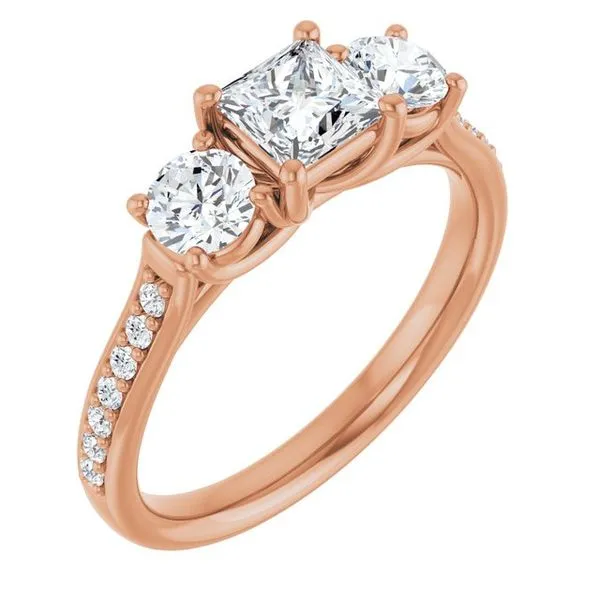 Three-Stone Engagement Ring Raleigh Diamond Fine Jewelry Raleigh, NC