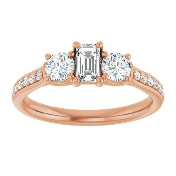 Three-Stone Engagement Ring Image 3 Dripping Diamonds Dripping Springs, TX