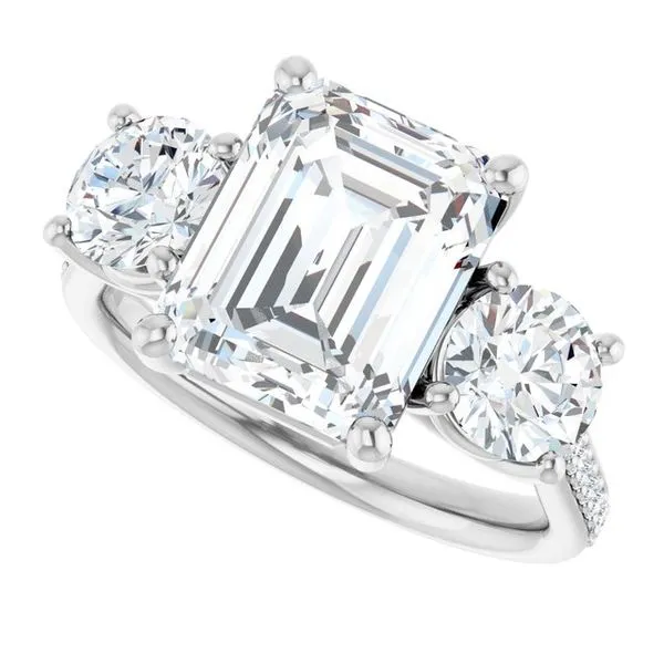 Three-Stone Engagement Ring Image 5 Dripping Diamonds Dripping Springs, TX