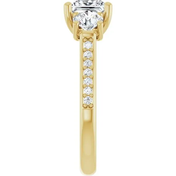 Three-Stone Engagement Ring Image 4 Raleigh Diamond Fine Jewelry Raleigh, NC
