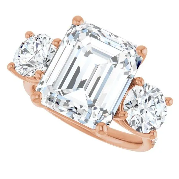 Three-Stone Engagement Ring Image 5 Raleigh Diamond Fine Jewelry Raleigh, NC