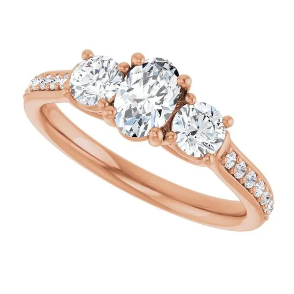 Three-Stone Engagement Ring Image 5 Raleigh Diamond Fine Jewelry Raleigh, NC