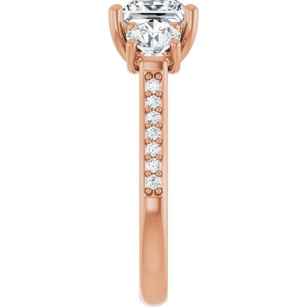 Three-Stone Engagement Ring Image 4 Raleigh Diamond Fine Jewelry Raleigh, NC