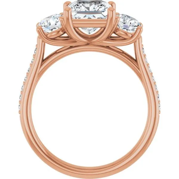 Three-Stone Engagement Ring Image 2 Raleigh Diamond Fine Jewelry Raleigh, NC