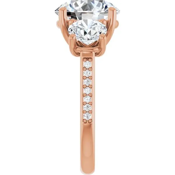Three-Stone Engagement Ring Image 4 Raleigh Diamond Fine Jewelry Raleigh, NC