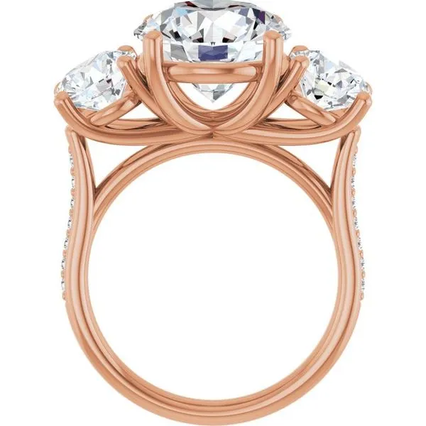 Three-Stone Engagement Ring Image 2 Raleigh Diamond Fine Jewelry Raleigh, NC
