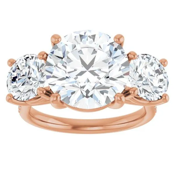 Three-Stone Engagement Ring Image 3 Raleigh Diamond Fine Jewelry Raleigh, NC