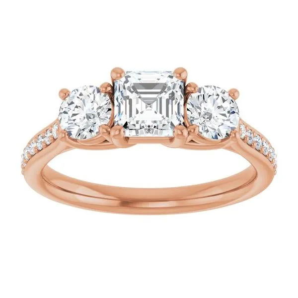 Three-Stone Engagement Ring Image 3 Dripping Diamonds Dripping Springs, TX