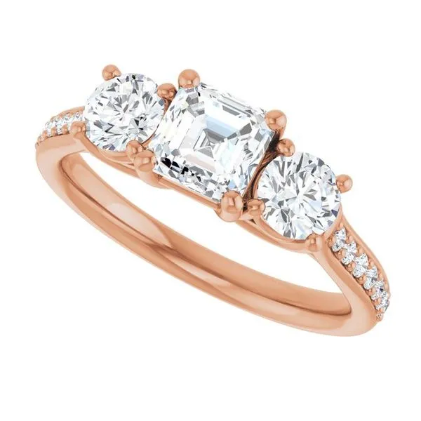 Three-Stone Engagement Ring Image 5 Dripping Diamonds Dripping Springs, TX