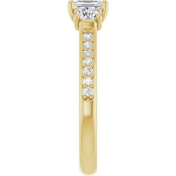 Three-Stone Engagement Ring Image 4 Raleigh Diamond Fine Jewelry Raleigh, NC