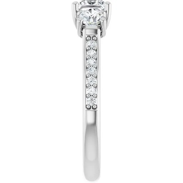 Three-Stone Engagement Ring Image 4 Dripping Diamonds Dripping Springs, TX